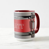 ドリンクパーソナライズされたをドラミングする マグカップ (正面右)