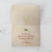 ドリンクビーチクリスマスシーズnグリーティングフォールディング カード (内部)