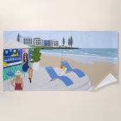 ドリンクビーチバー ビーチタオル (正面)