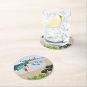 ドリンクビーチバー ラウンドペーパーコースター (インサイチュ)