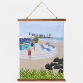 ドリンクビーチバー 吊り下げ型タペストリー (正面)