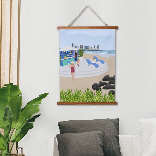 ドリンクビーチバー 吊り下げ型タペストリー