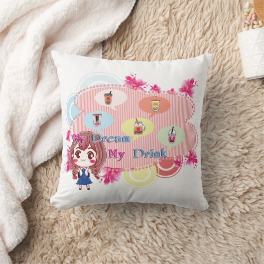 ドリンクピロー クッション (ブランケット)