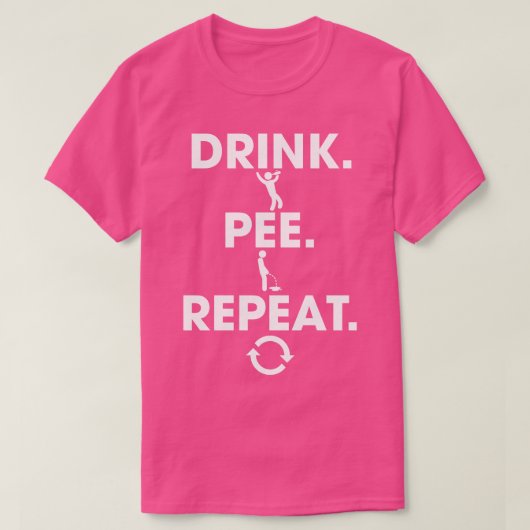 ドリンクピーリピート1 Tシャツ (デザイン正面)