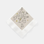 ドリンクペーパーナプキン 縁ありカクテルナプキン (角)