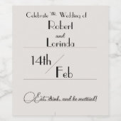 ドリンクミニマルラベル ワインラベル (シングルラベル)