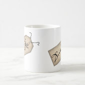 ドリンクミーヴィンテージ紙ラベルマグカップ コーヒーマグカップ (中央)