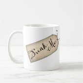 ドリンクミーヴィンテージ紙ラベルマグカップ コーヒーマグカップ (左)