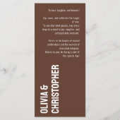 ドリンクメニューとミニマル文字 はっきりした メニュー (裏面)