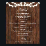 ドリンクメニューサインカントリー結婚ウェスタン ポスター<br><div class="desc">メニューと名前をデザインに変更し、追加のカスタマイズ(フォントの色、フォントのスタイル、移動または削除の要素*drinks、応援！単語は編集できないが色は変更できる)を行うクリックと、パーソナライズされて、スクロールダウンしてリンクリックク「デザインツールを使用して編集」を使用して編集する。**一致するデザインの全文を参照**</div>