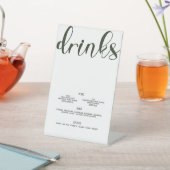 ドリンクメニュー人工芝 台座サイン (インサイチュ)