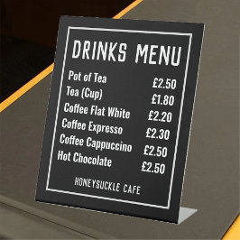 ドリンクメニュー価格表台座記号 台座サイン