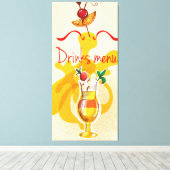 ドリンクメニュー キャンバスプリント (インサイチュ (ウッドフロア))