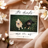 ドリンクモダンは私たちのペットの写真にある スタンダードカクテルナプキン