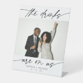 ドリンクモダンはUs書道台本の写真に掲載 台座サイン (正面)