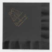 ドリンクモダンドッグ結婚ズ 箔ナプキン (正面)