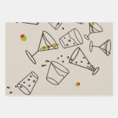 ドリンクラッピング紙 ラッピングペーパーシート (正面)