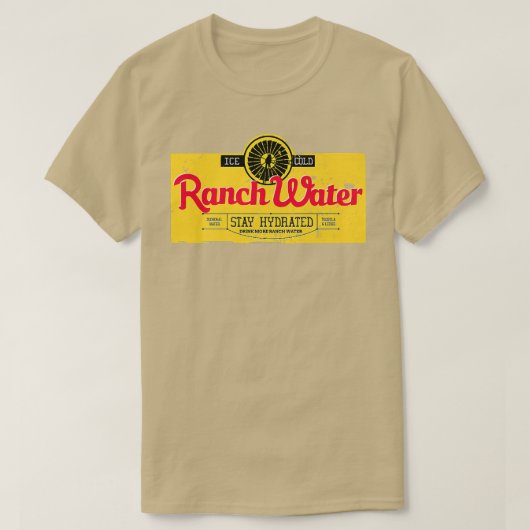 ドリンクランチウォーター南誇りを持ったプライドの物ビンタ Tシャツ (デザイン正面)