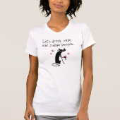 ドリンクワイン審査員おもしろい猫との引用文 Tシャツ (正面)