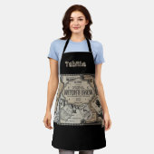 ドリンク不気味ラベルハロウィーン、ウィッチウィザード エプロン (着用した状態)