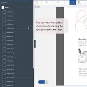ドリンク付きシグネチャーカクテルサインイラスト ポスター