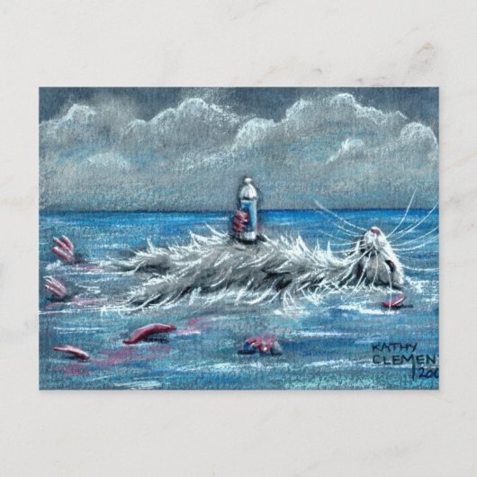 ドリンク付きラットフローティング海 ポストカード (正面)