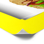 ドリンク付カスタマイズき任意の6インチサブ価格を追加 ポスター (角)