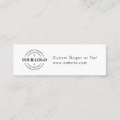 ドリンク企業のバウチャーチケット会社イベントロゴ スキニー名刺 (正面)