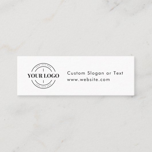 ドリンク企業のバウチャーチケット会社イベントロゴ スキニー名刺 (正面)