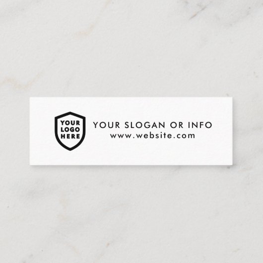 ドリンク企業のバウチャー |会社のイベントロゴ スキニー名刺 (裏面)