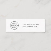 ドリンク企業のバウチャー |会社イベントロゴカード スキニー名刺 (裏面)