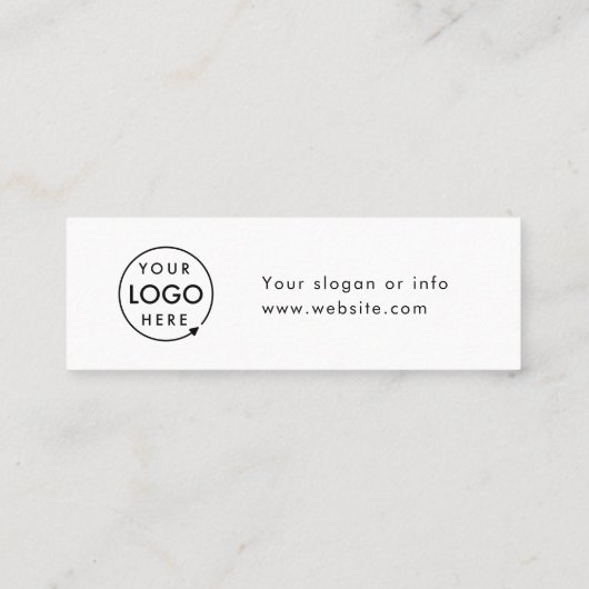 ドリンク企業のバウチャー |会社イベントロゴカード スキニー名刺 (裏面)