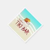 ドリンク凍っていネームTikiバー スタンダードカクテルナプキン (角)