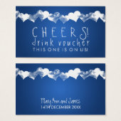 ドリンク券グランジハート青 (正面&裏面)