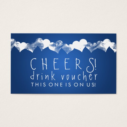 ドリンク券グランジハート青 (正面)