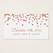 ドリンク券バラ金ゴールドフェイクグリッター紙吹雪 (裏面)