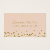 ドリンク券金ゴールドフェイクグリッター紙吹雪赤面 (裏面)