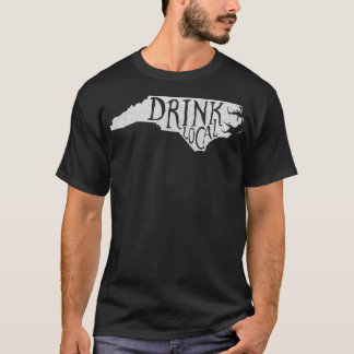ドリンク動揺してローカルノースカロライナ州ビール Tシャツ