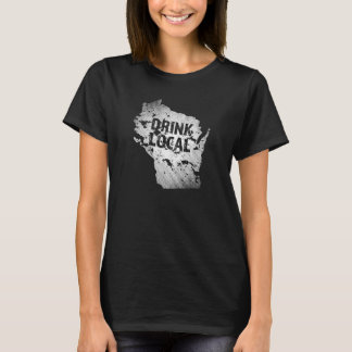 ドリンク地元ウィスコンシンのクラフトビールWIブルワリーSouv Tシャツ