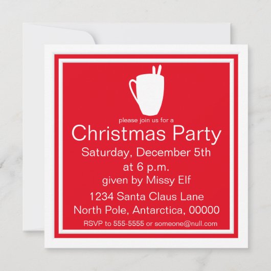 ドリンク用ワッスル及びフ食べルーツケーキ招待状 招待状 (裏面)