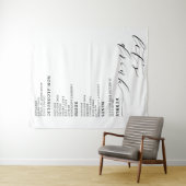 ドリンク白黒結婚のバー看板 タペストリー (インサイチュ(横))