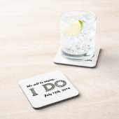 ドリンク結婚コースターきらきら光るの日付を保存する コースター (右側)