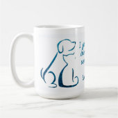 ドリンク茶救動物 – レスキューPet -動物愛好家 コーヒーマグカップ (左)