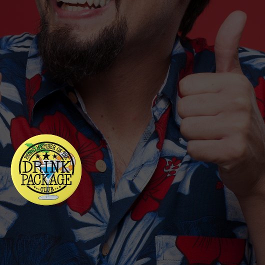 ドリンク誇りを持ったパッケージクラブクルーズおもしろいのメンバー 缶バッジ