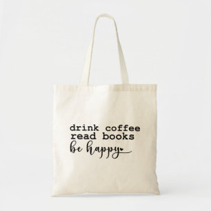 ドリンク読コーヒーの本 – 本好きトートバッグ トートバッグ