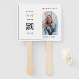 ドリンク買QRコードの卒業写真 ハンドファン