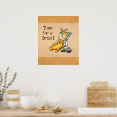 ドリンク金ゴールドポスターの子猫とカクテルタイム ポスター (キッチン)