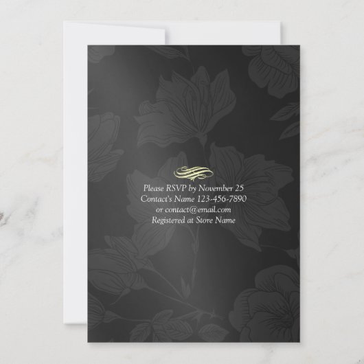 ドリンク食べとビーの結婚したメイ結婚ン・ジャース・ライト 招待状 (裏面)