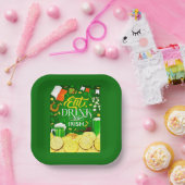 ドリンク食べとビーアイリッシュ紙プレート ペーパープレート (パーティー)