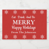 ドリンク食べとベメリーイのワイきらめくンラベル スパークリングワインラベル (シングルラベル)